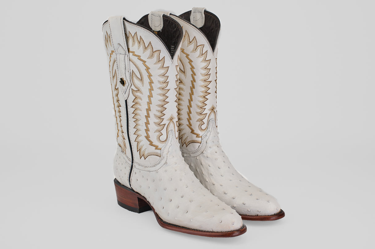 Austin - White - Roper Toe