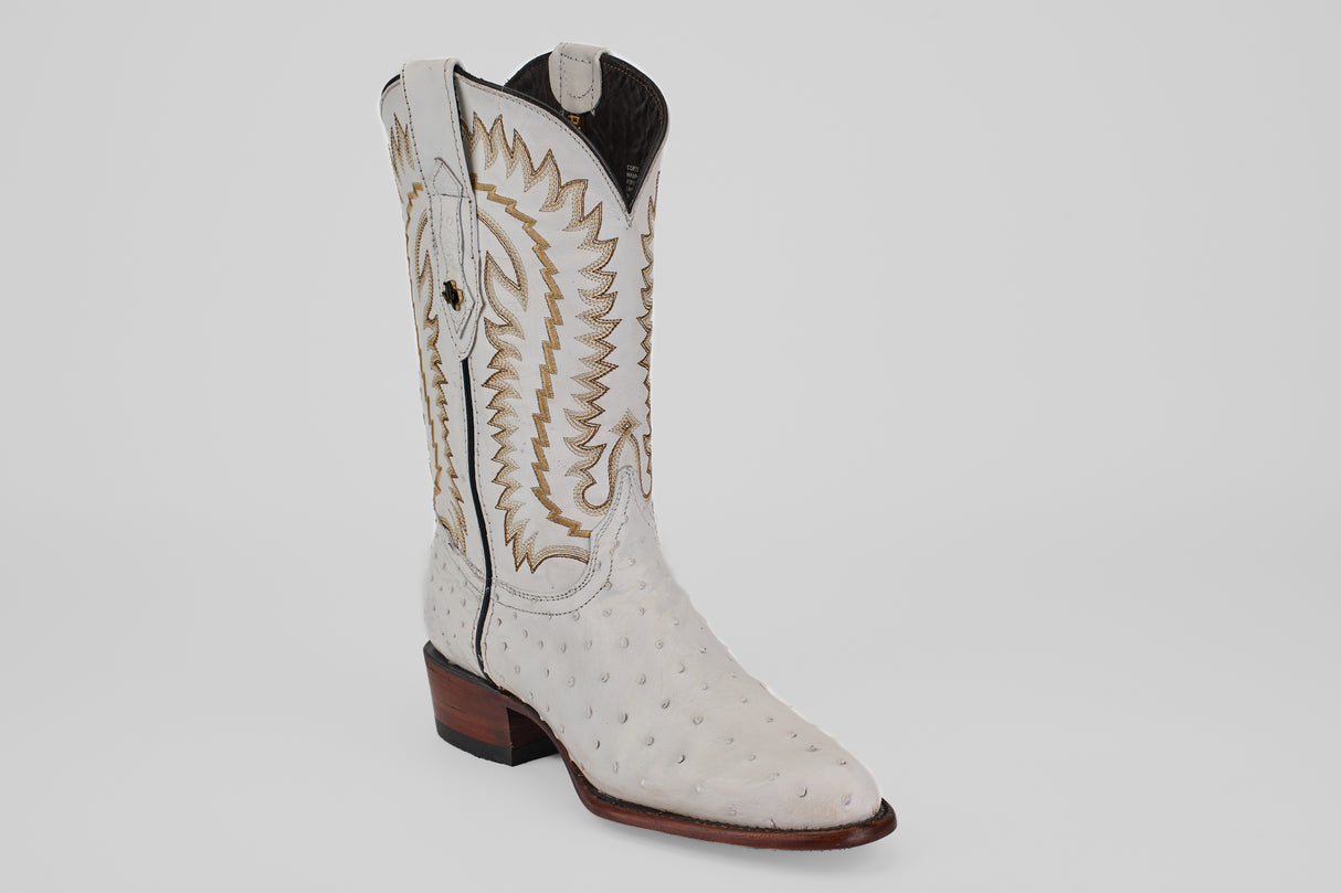Austin - White - Roper Toe