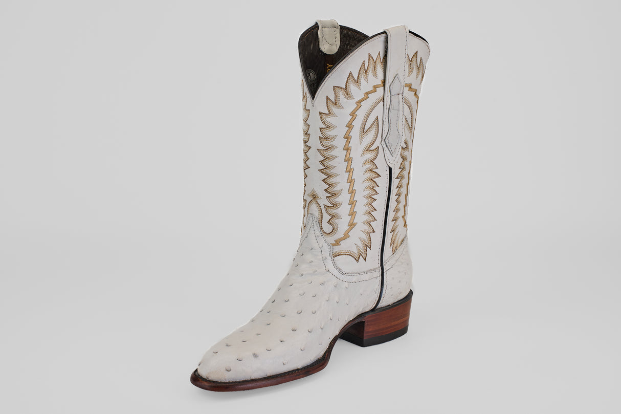 Austin - White - Roper Toe