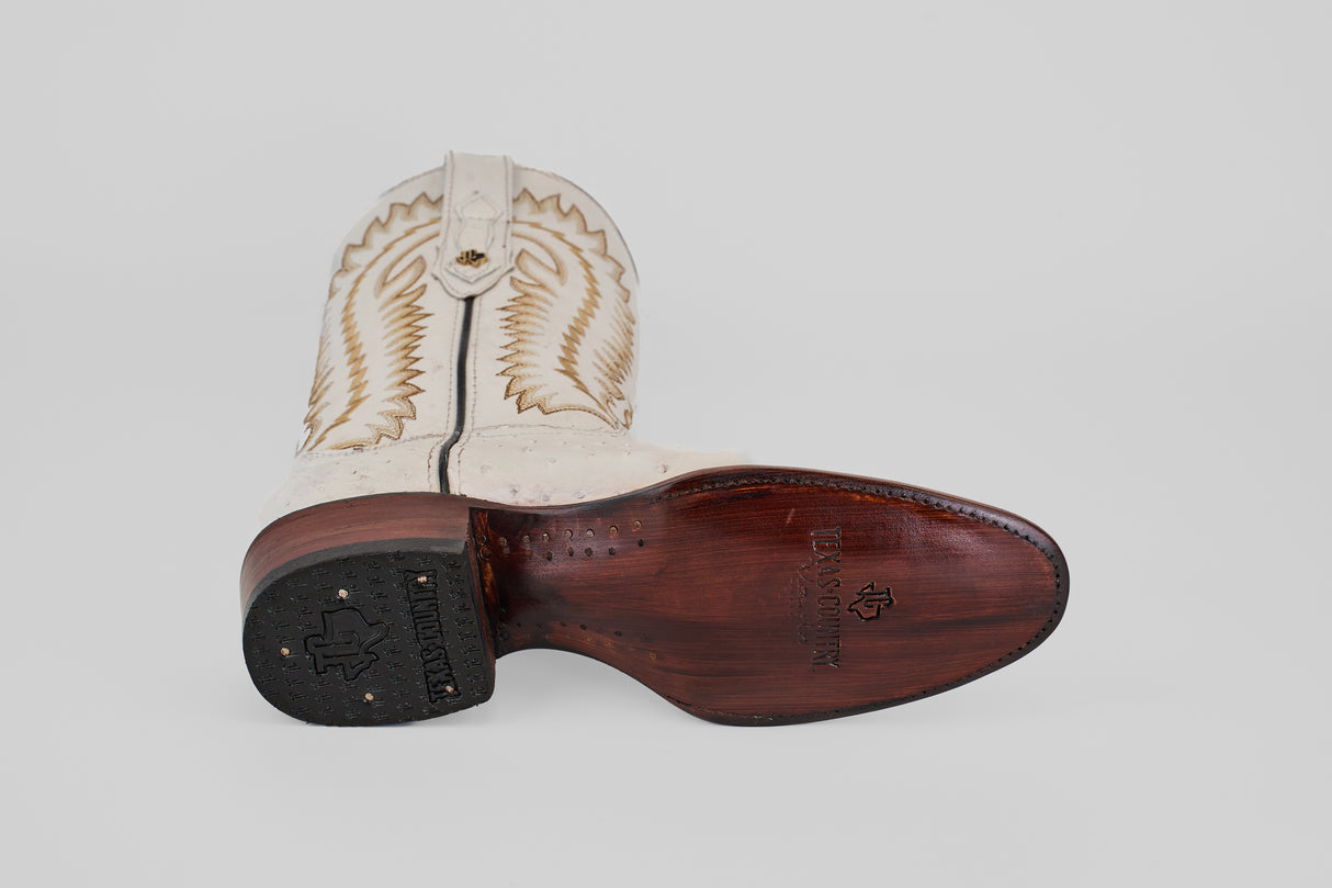Austin - White - Roper Toe