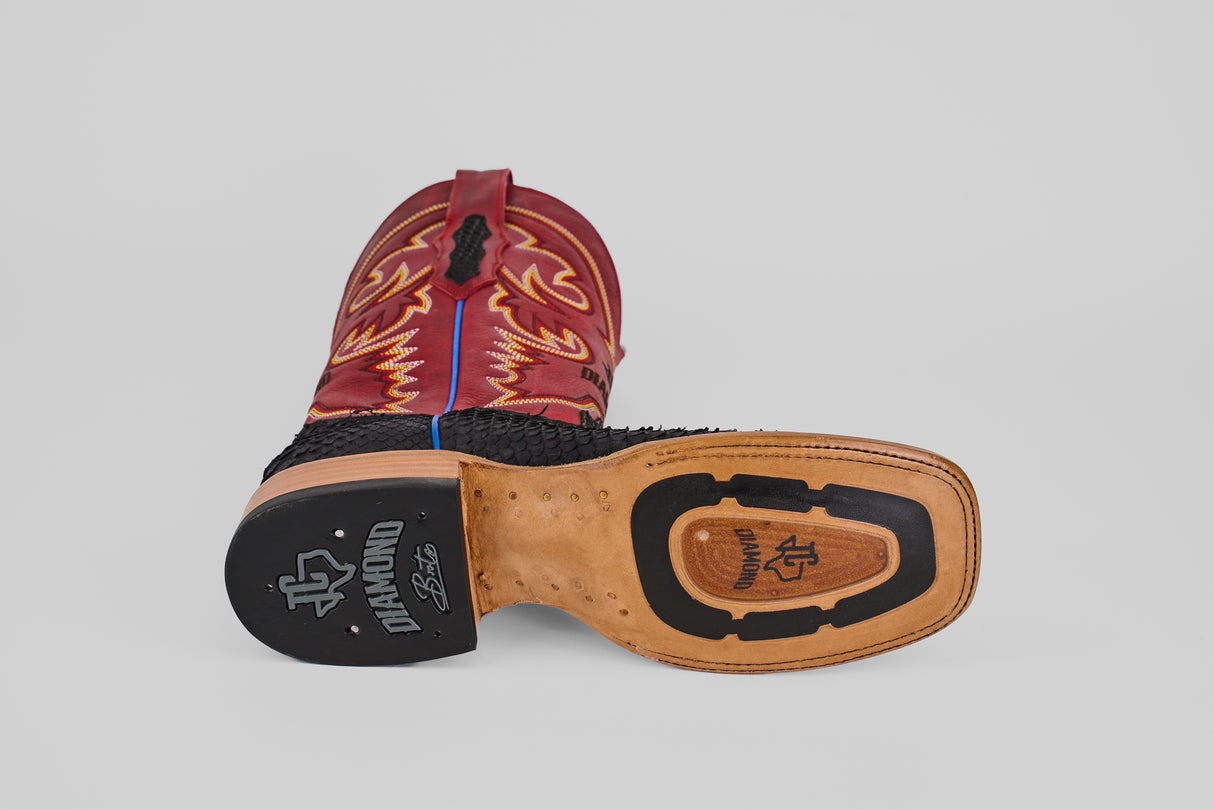 Braxton - Matte Black - Square Toe
