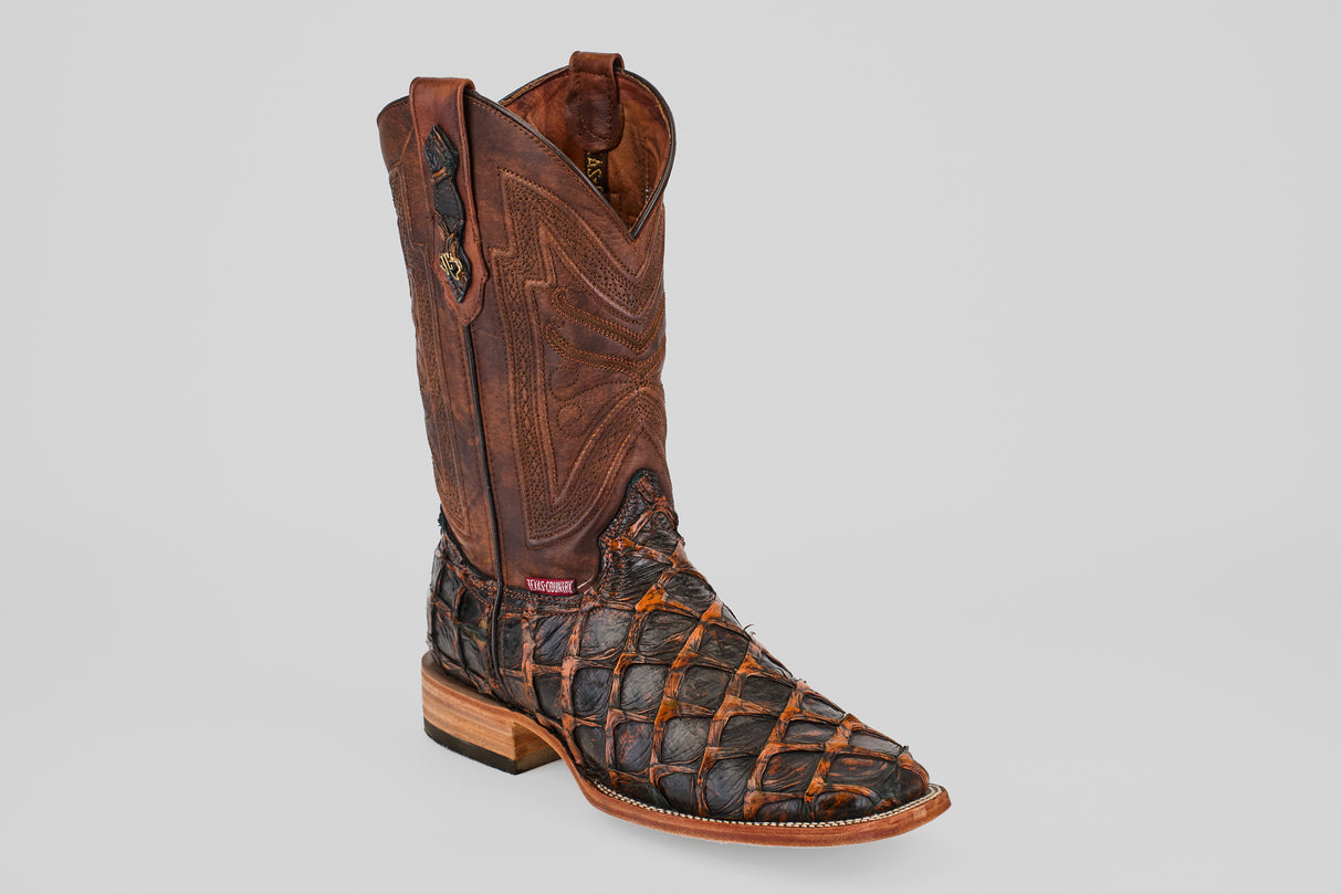 Connor - Rustic Cognac - Square Toe