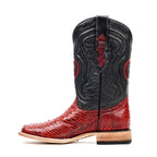 Botas Tanner Python - Rubí - Punta Cuadrada (PN30)