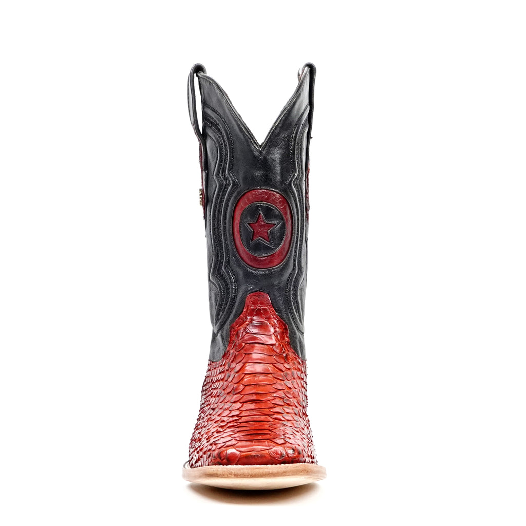 Botas Tanner Python - Rubí - Punta Cuadrada (PN30)