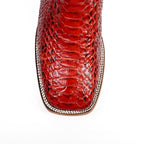 Botas Tanner Python - Rubí - Punta Cuadrada (PN30)