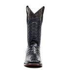 James Platinum Alligator Belly Boots - Black - Square Toe