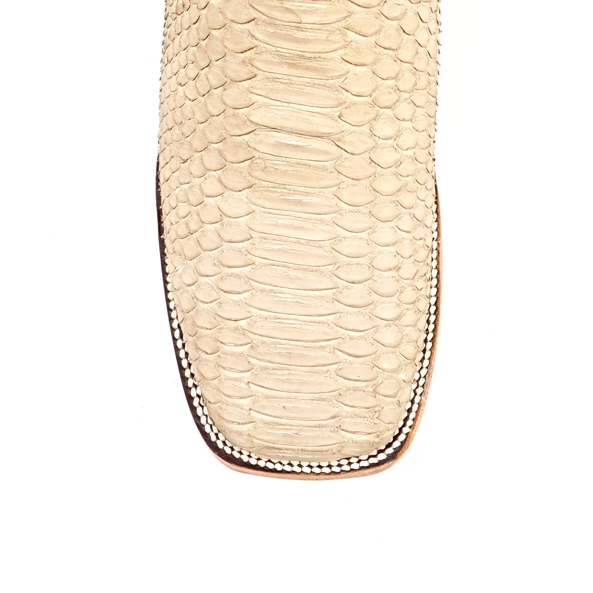 Botas Tanner Cappuccino Python - Punta Cuadrada (PN30)