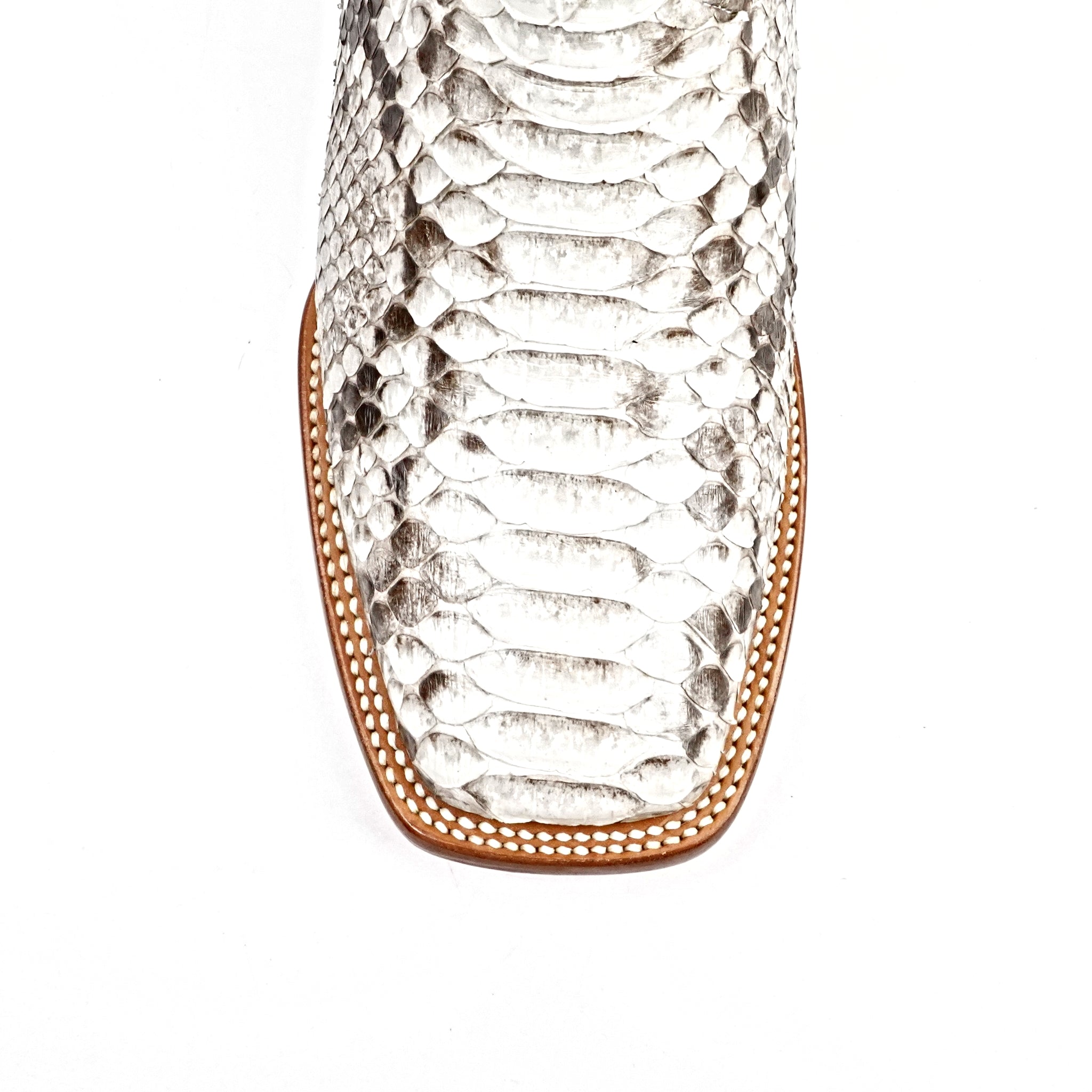 Braxton Python Boots - Natural - Square Toe - Gomez Western Wear