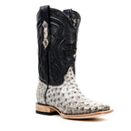 Austin Ostrich Boots - Nicotine - Square Toe (AV20) - Gomez Western Wear