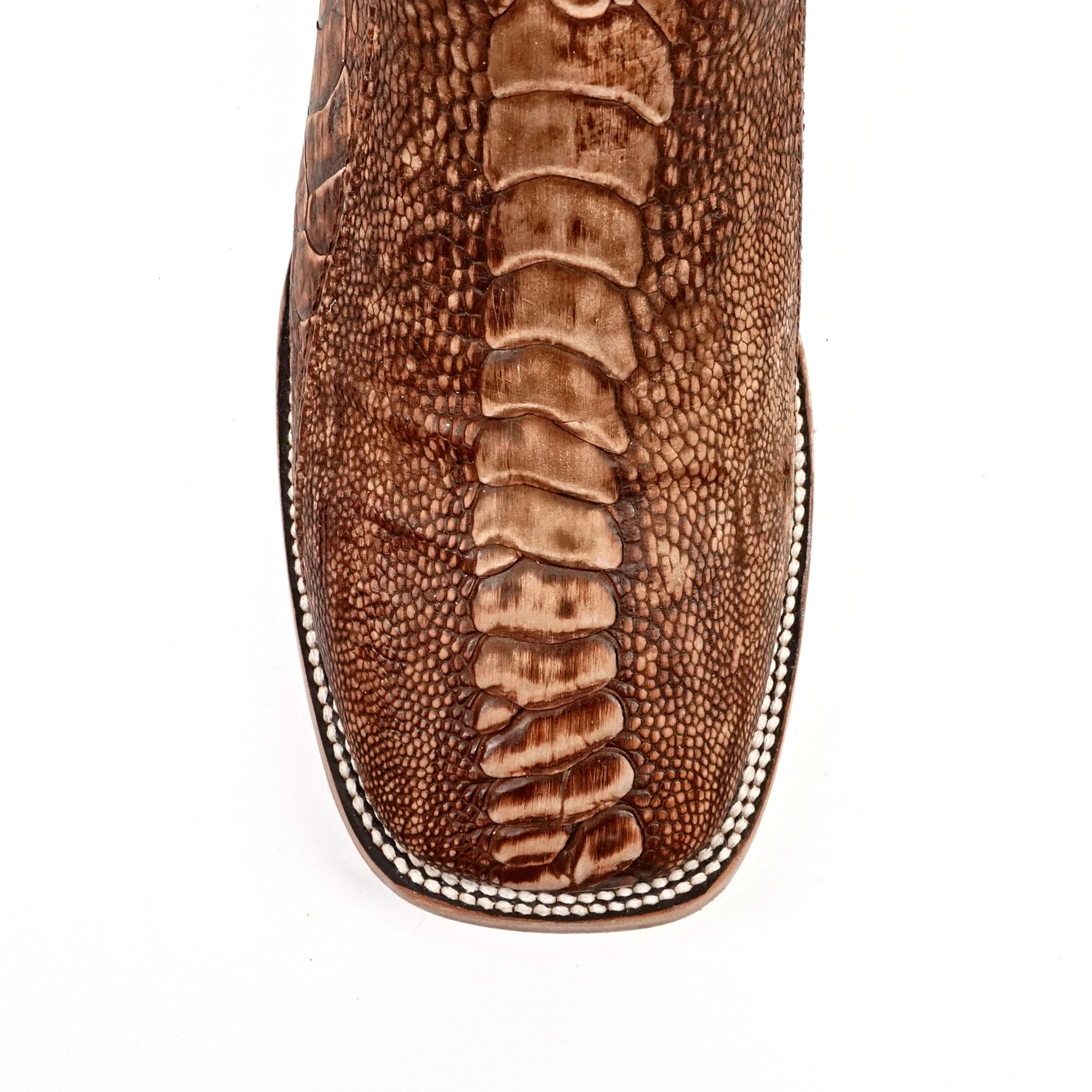 Austin Ostrich Leg Boots - Shedron - Square Toe (PA501) - Gomez Western Wear