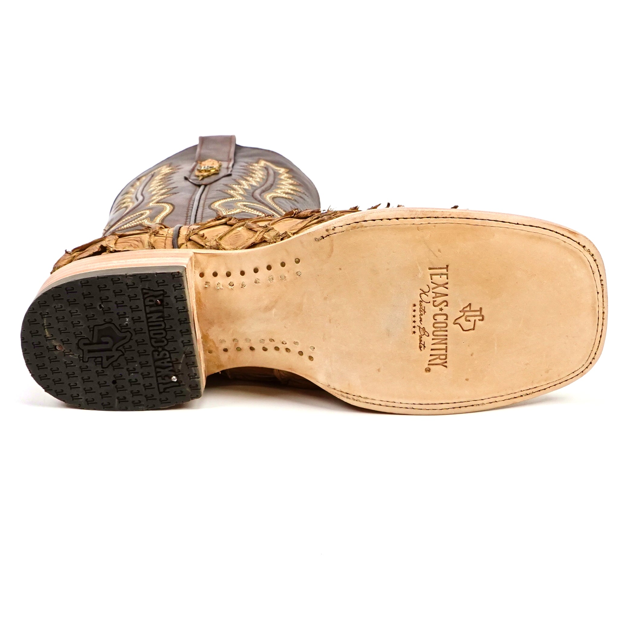 Connor Pirarucu Fish Boots - Matte Orix - Square Toe (PZ60)