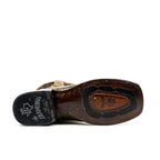 Ranger Caiman Hornback Boots - Agave - Square Toe - Gomez Western Wear