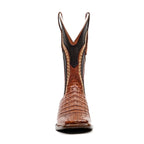 Ranger Caiman Hornback Boots - Brandy - Square Toe - Gomez Western Wear