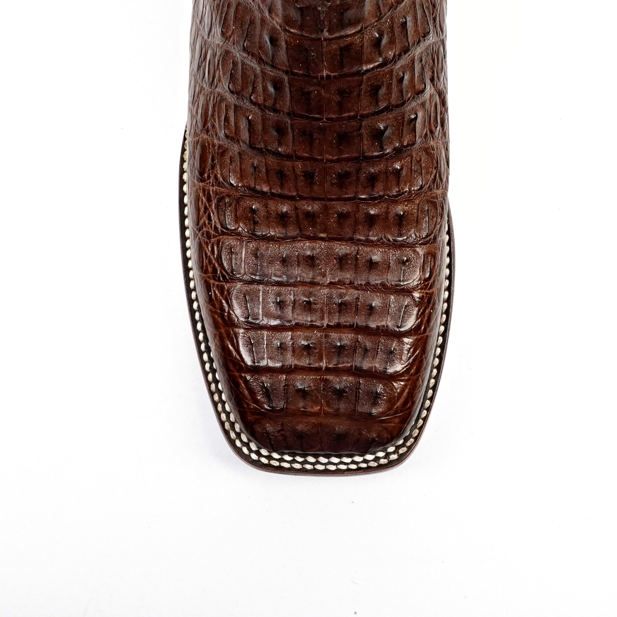 Ranger Caiman Hornback Boots - Espresso Brown - Square Toe - Gomez Western Wear