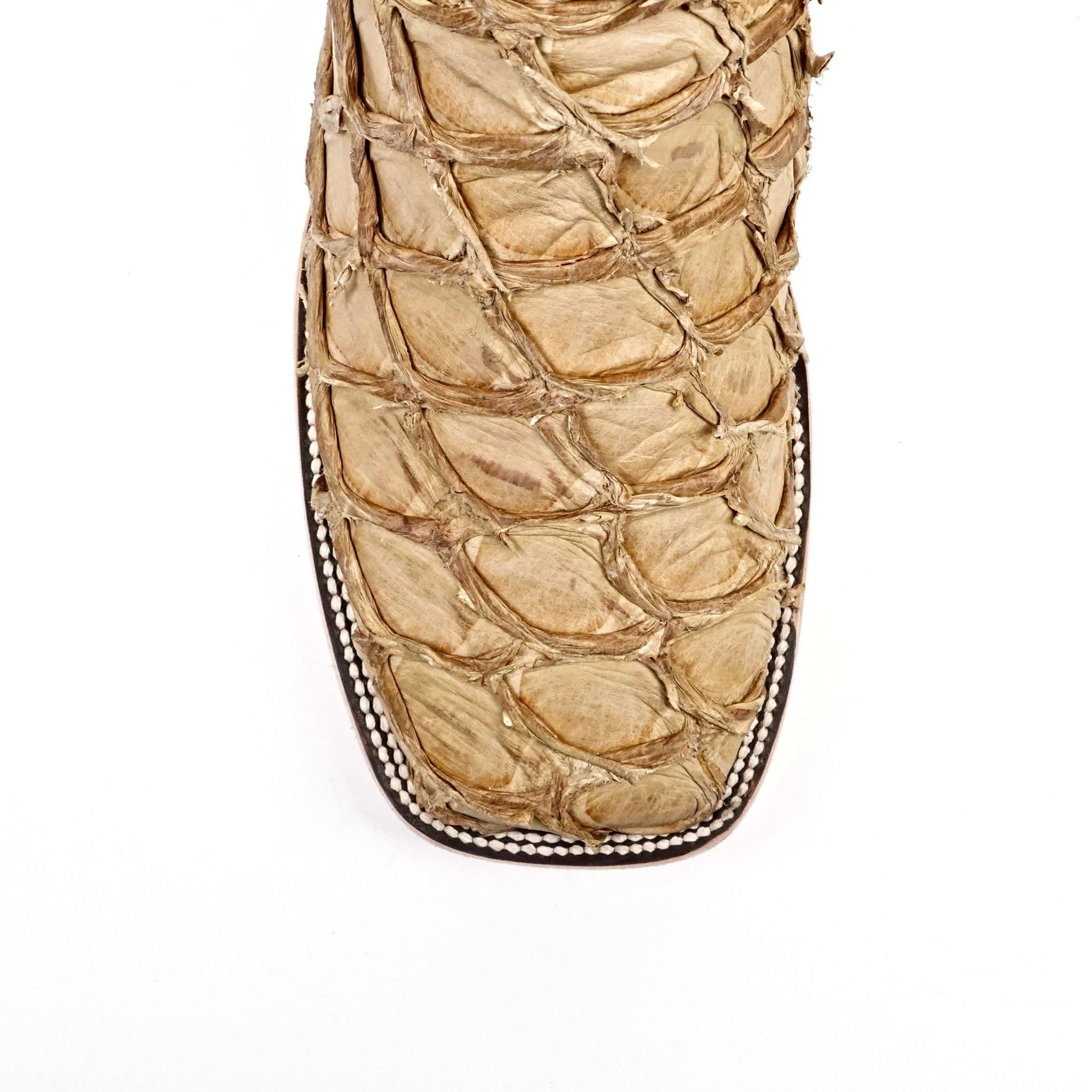 Connor Pirarucu Fish Boots - Matte Orix - Square Toe (PZ60) - Gomez Western Wear