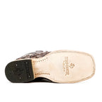 Connor Pirarucu Fish Boots - Matte White - Square Toe (PZ60) - Gomez Western Wear