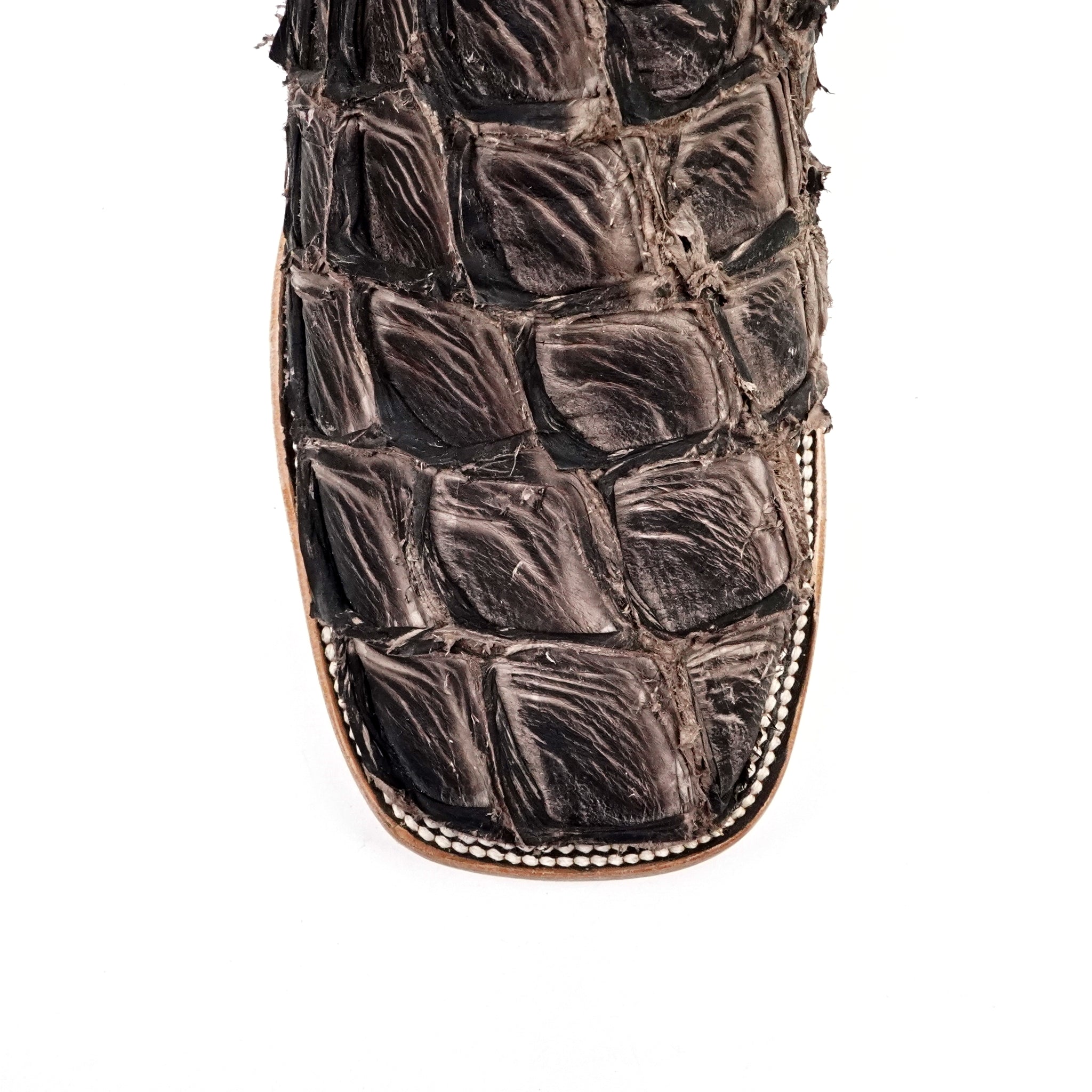 Connor Pirarucu Fish Boots - Matte White - Square Toe (PZ60) - Gomez Western Wear