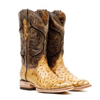 Austin Ostrich Boots - Antiguo - Punta Roper (AV201)