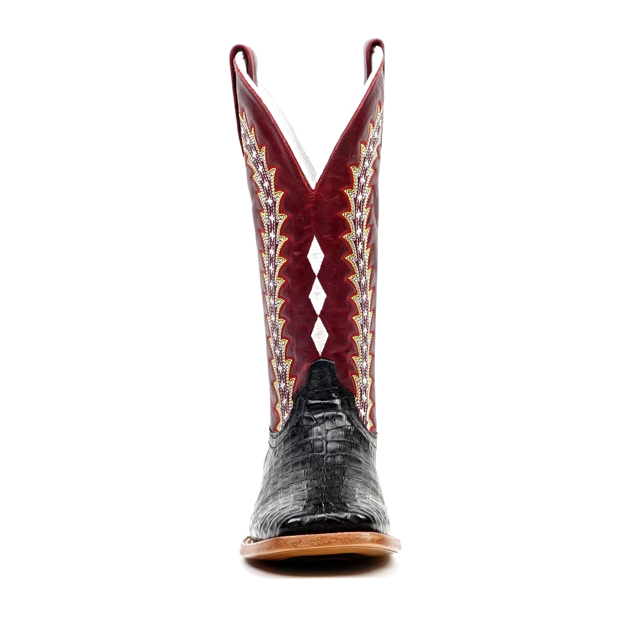 Ranger Caiman Full Belly Boots - Black - Square Toe