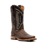Cheyenne Chocolate Cowboy Boots - Slip-Resistant Sole - Rodeo Toe (E28)