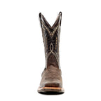 Cheyenne Chocolate Cowboy Boots - Slip-Resistant Sole - Rodeo Toe (E28)