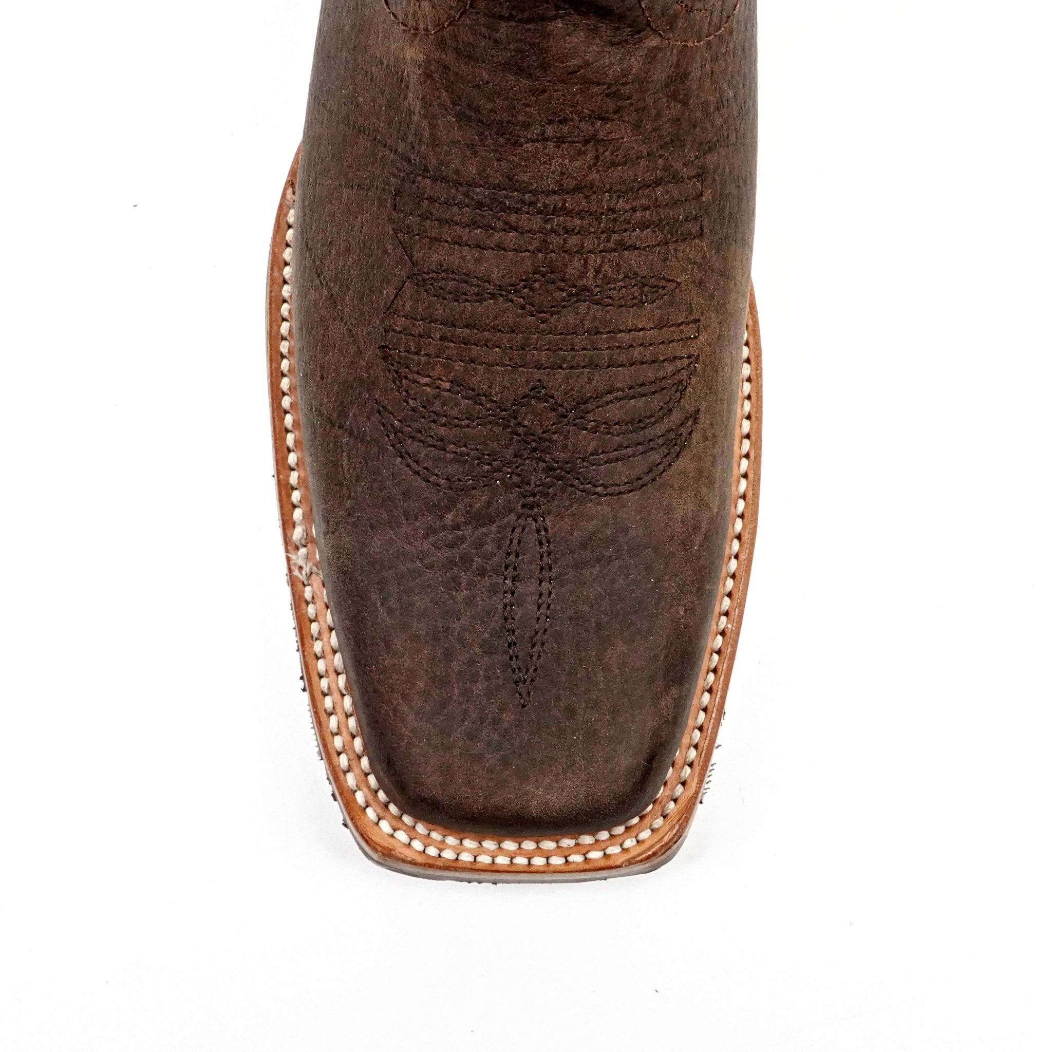 Cheyenne Chocolate Cowboy Boots - Slip-Resistant Sole - Rodeo Toe (E28)