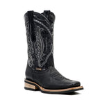 Cheyenne Black Cowboy Boots - Slip-Resistant Sole - Rodeo Toe (E28)