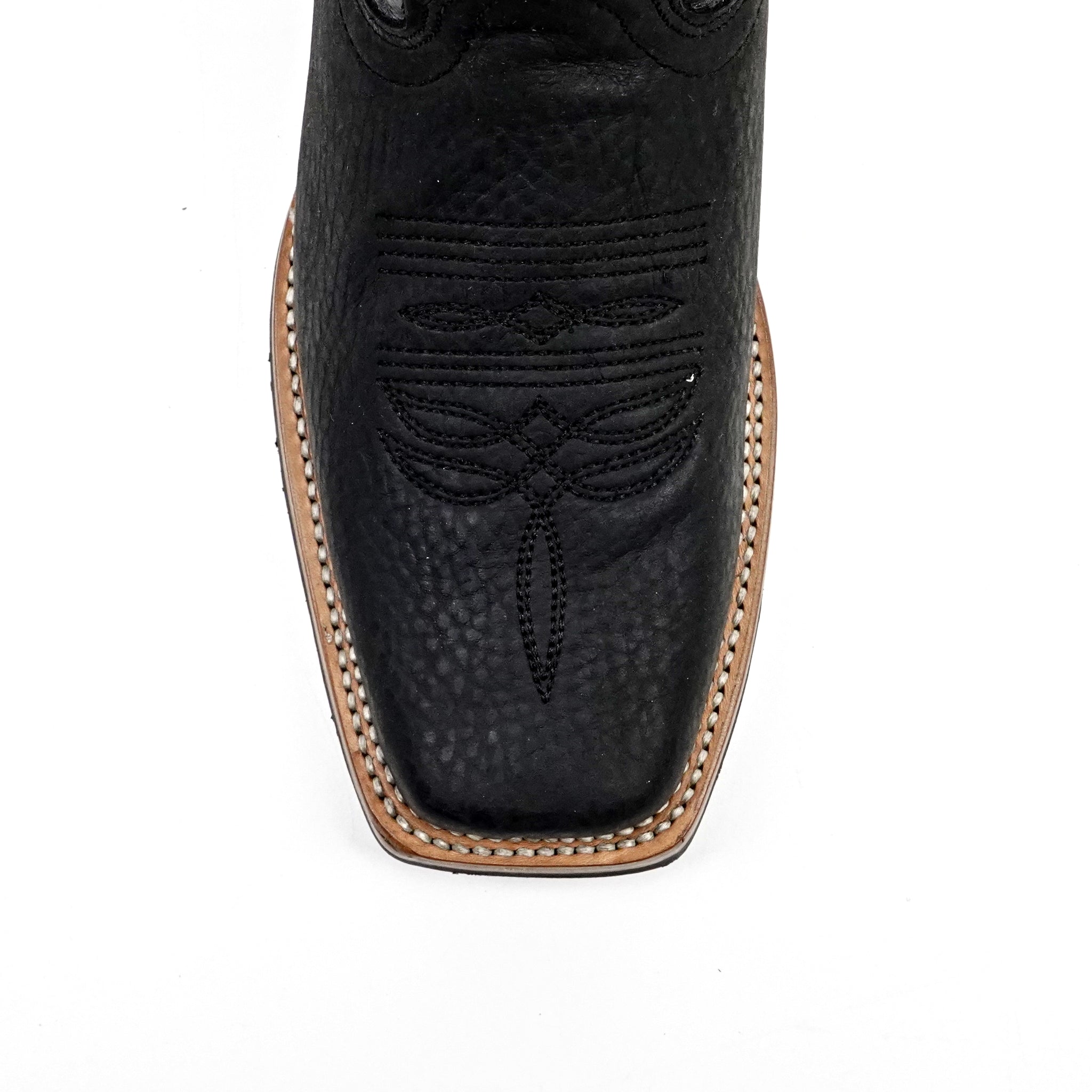 Cheyenne Black Cowboy Boots - Slip-Resistant Sole - Rodeo Toe (E28)