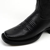 Grisly Black - Short Shaft - Square Toe (E862)