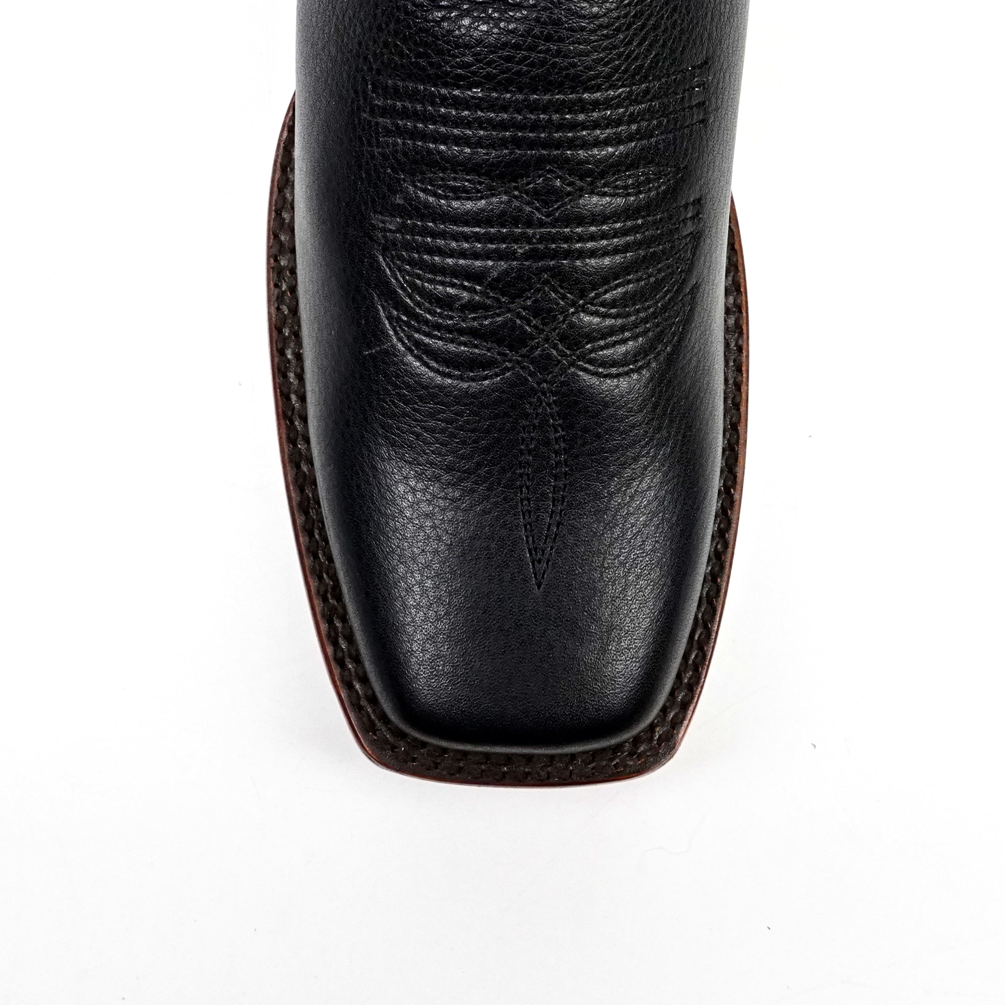 Grisly Cowboy Boots - Black - Rodeo Toe (E50)
