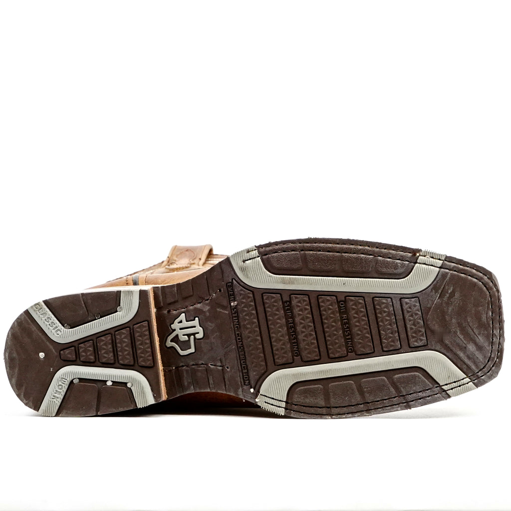 Wild Mustard Cowboy Boots - Slip-Resistant Sole - Rodeo Toe (E470)