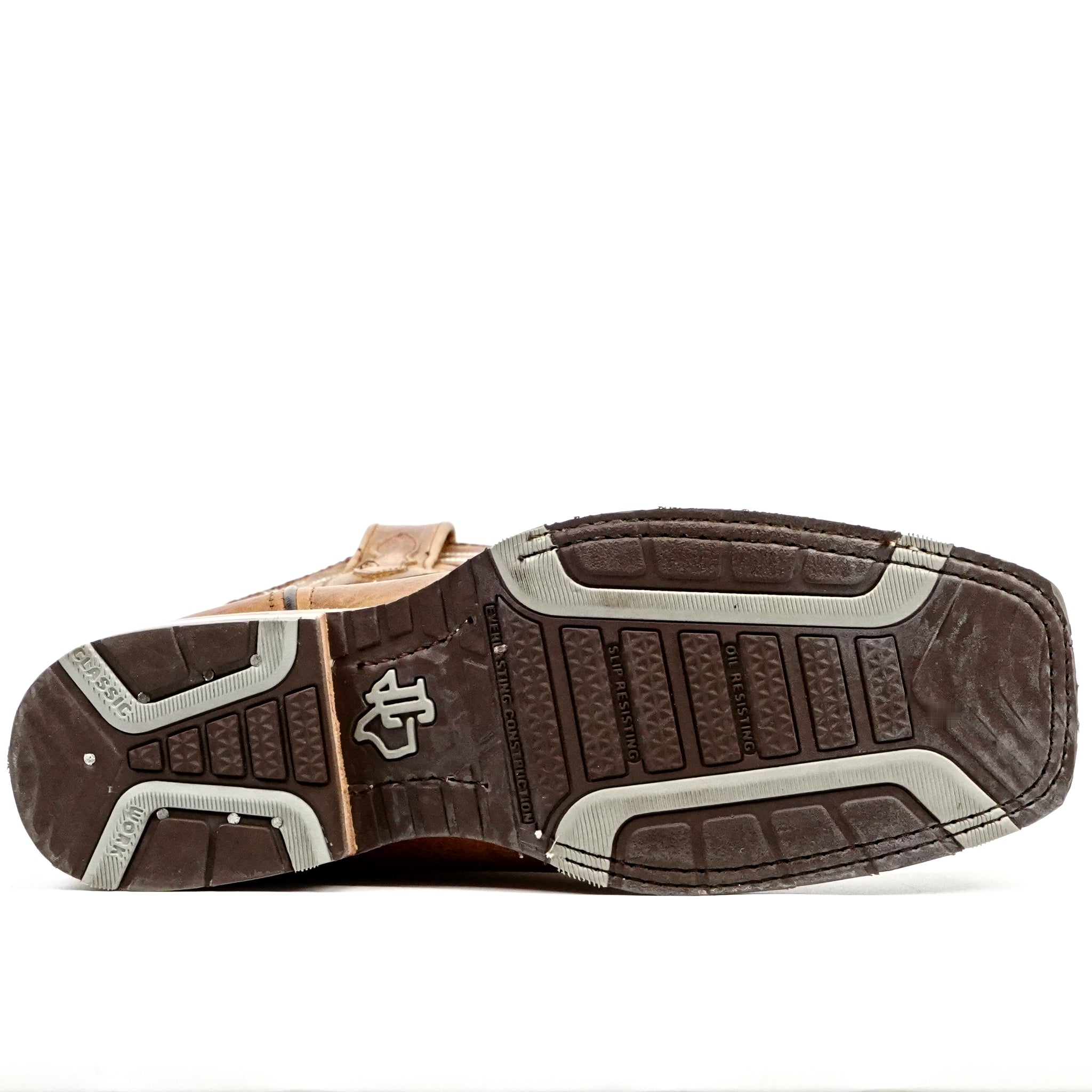Wild Mustard Cowboy Boots - Slip-Resistant Sole - Rodeo Toe (E470)