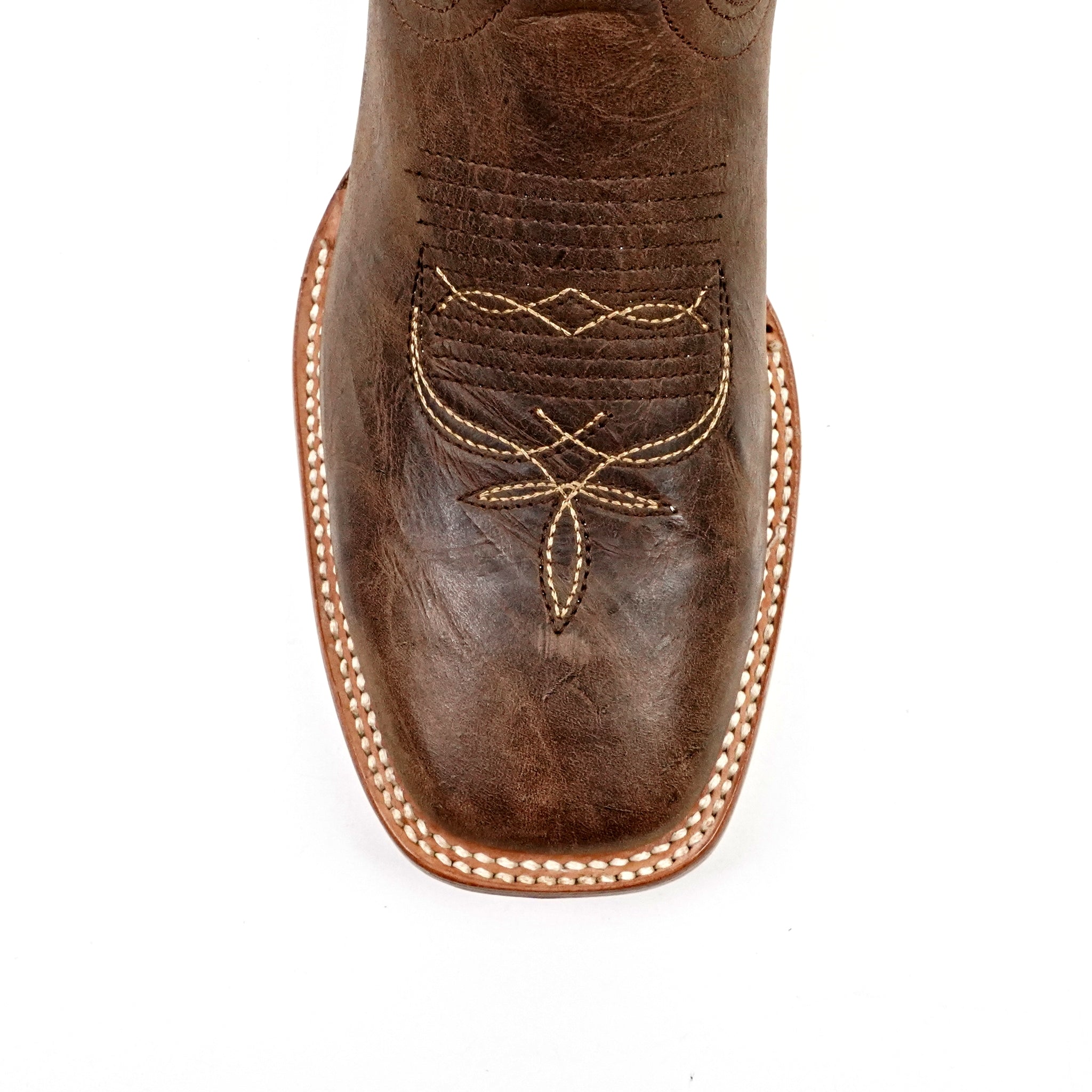 Azkar Tan Cowboy Boots - Narrow Square Toe (E906)
