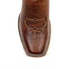Botas Cowboy Fresno Coñac - Punta Cuadrada Estrecha (E906)