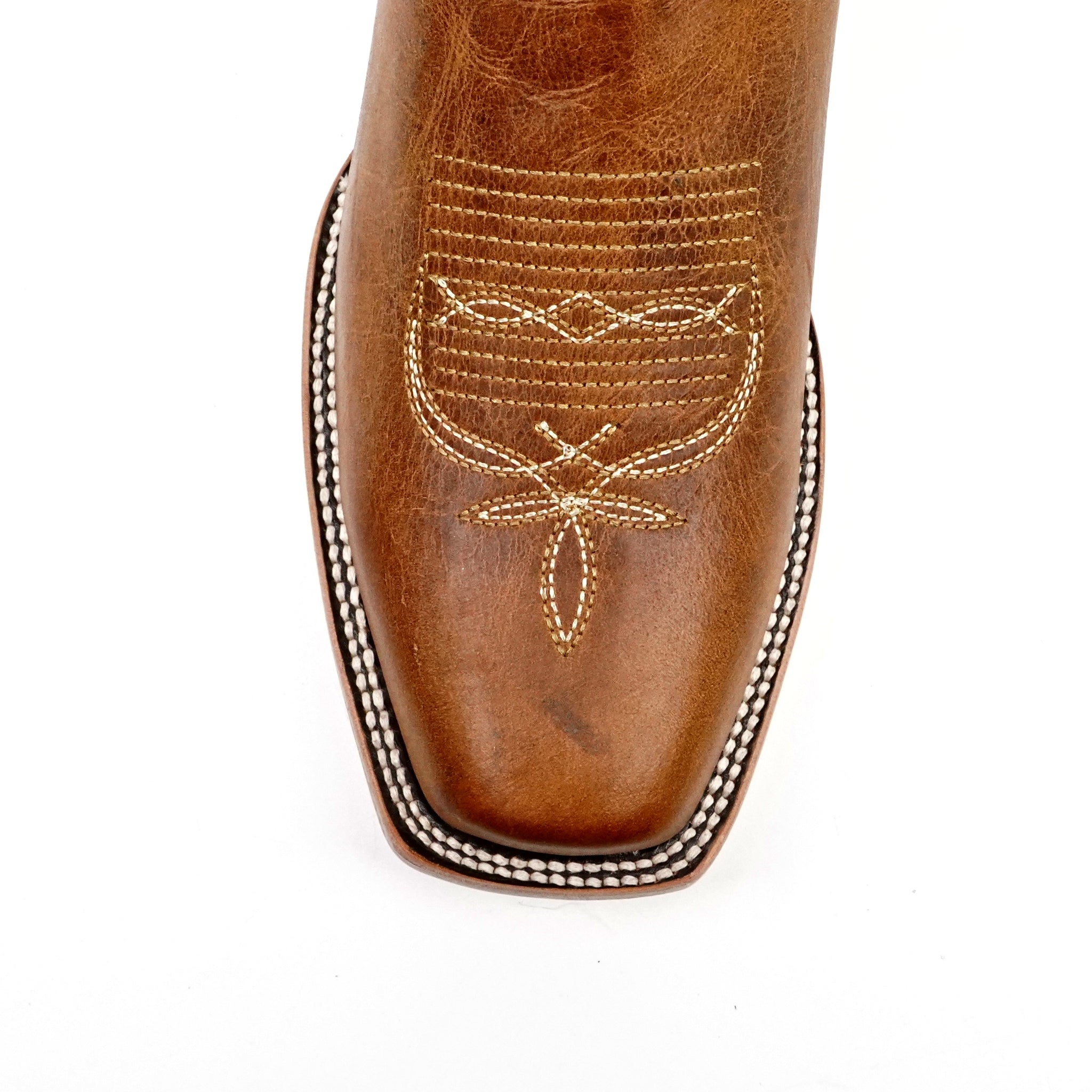 Fresno Tan Cowboy Boots - Narrow Square Toe (E906)