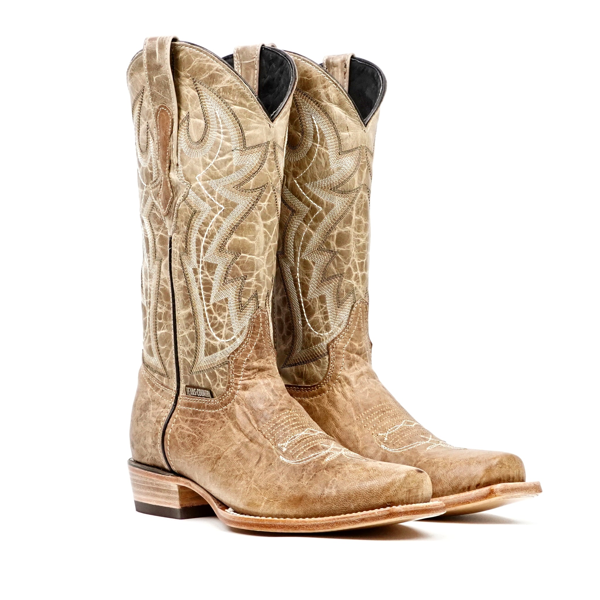 Sierra Fawn Cowboy Boots - Narrow Square Toe (E906)