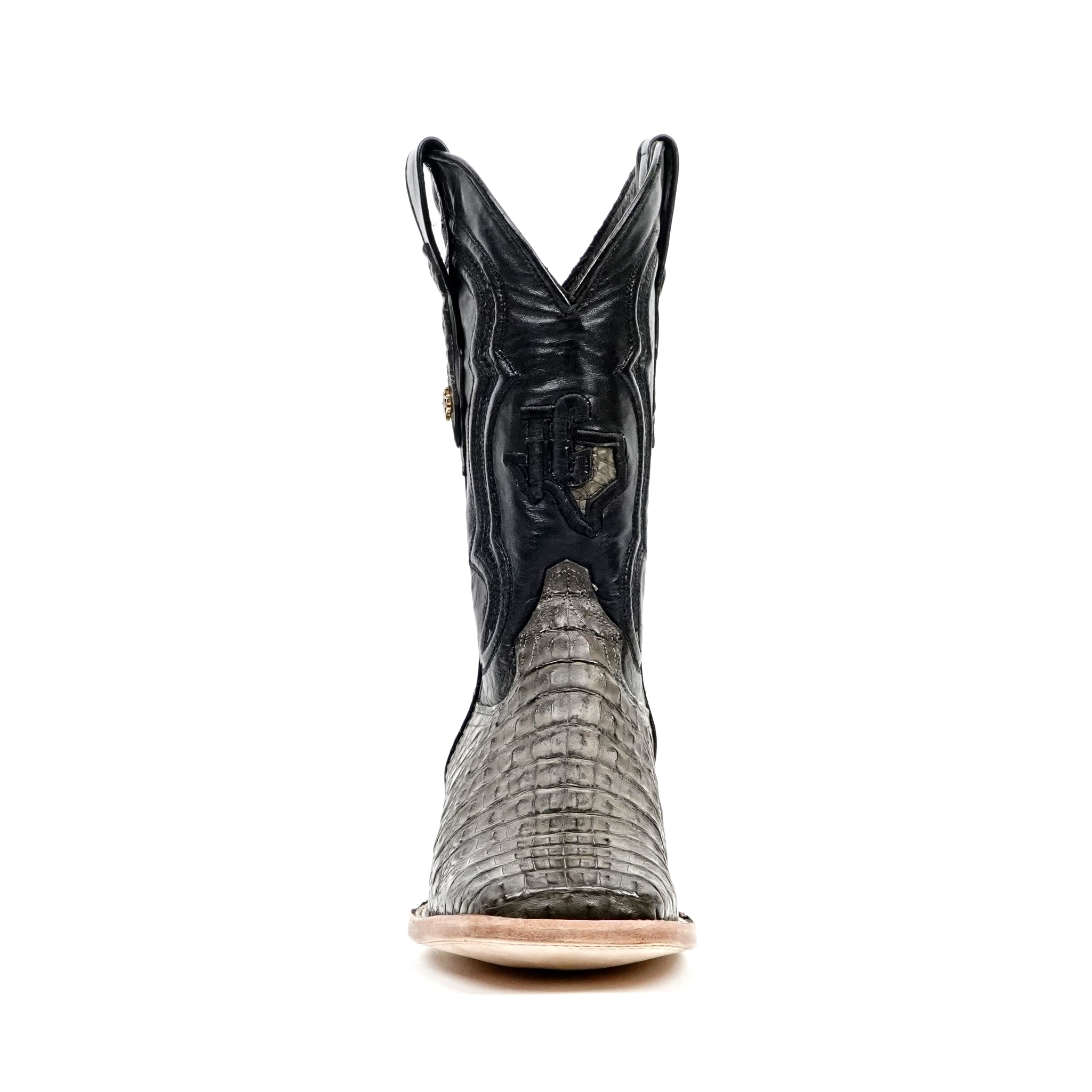 Rhodes Caiman Hornback Boots - Serpentine - Square Toe (LM10)