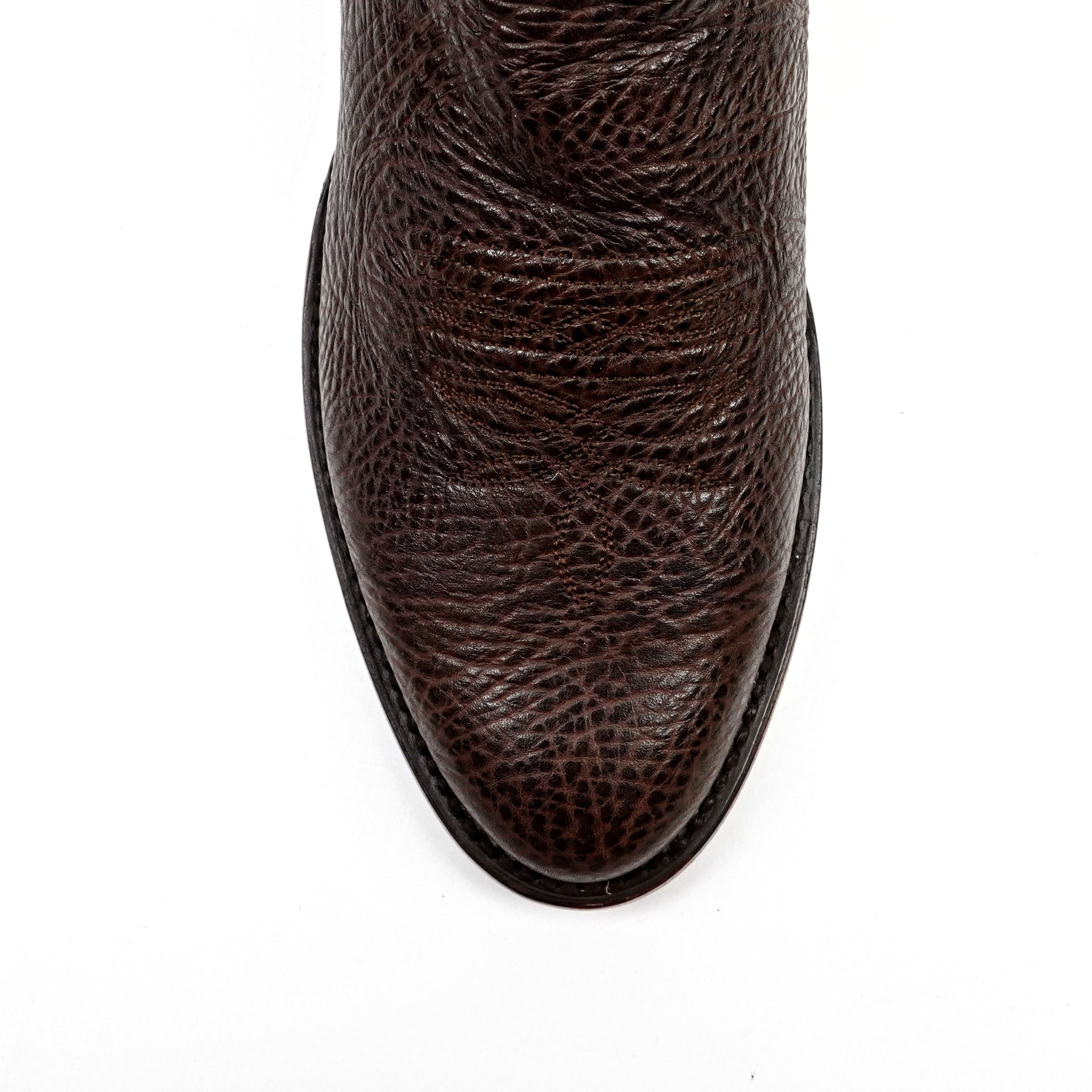 Bull Shoulder Cowboy Boots - Clayton Brown - Roper Toe (TS203)