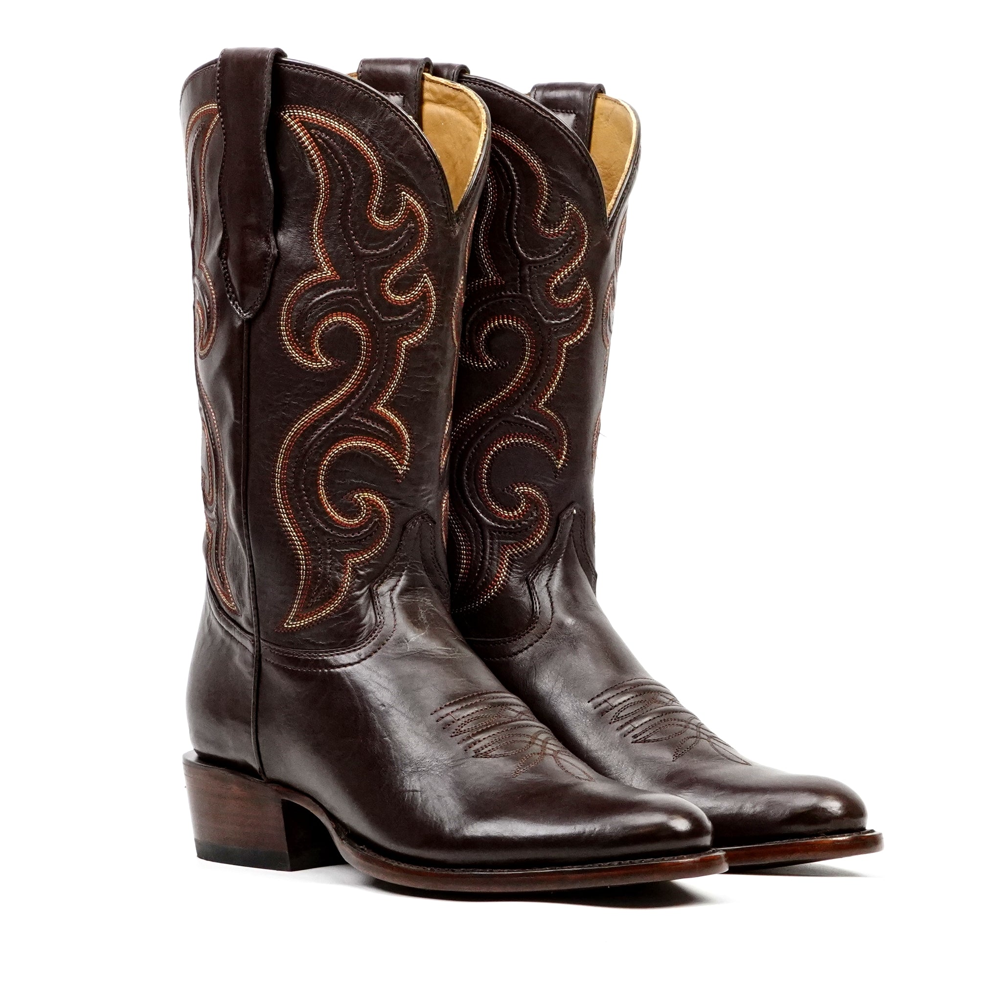 Boney Cowboy Boots - Clayton Chocolate - Roper Toe