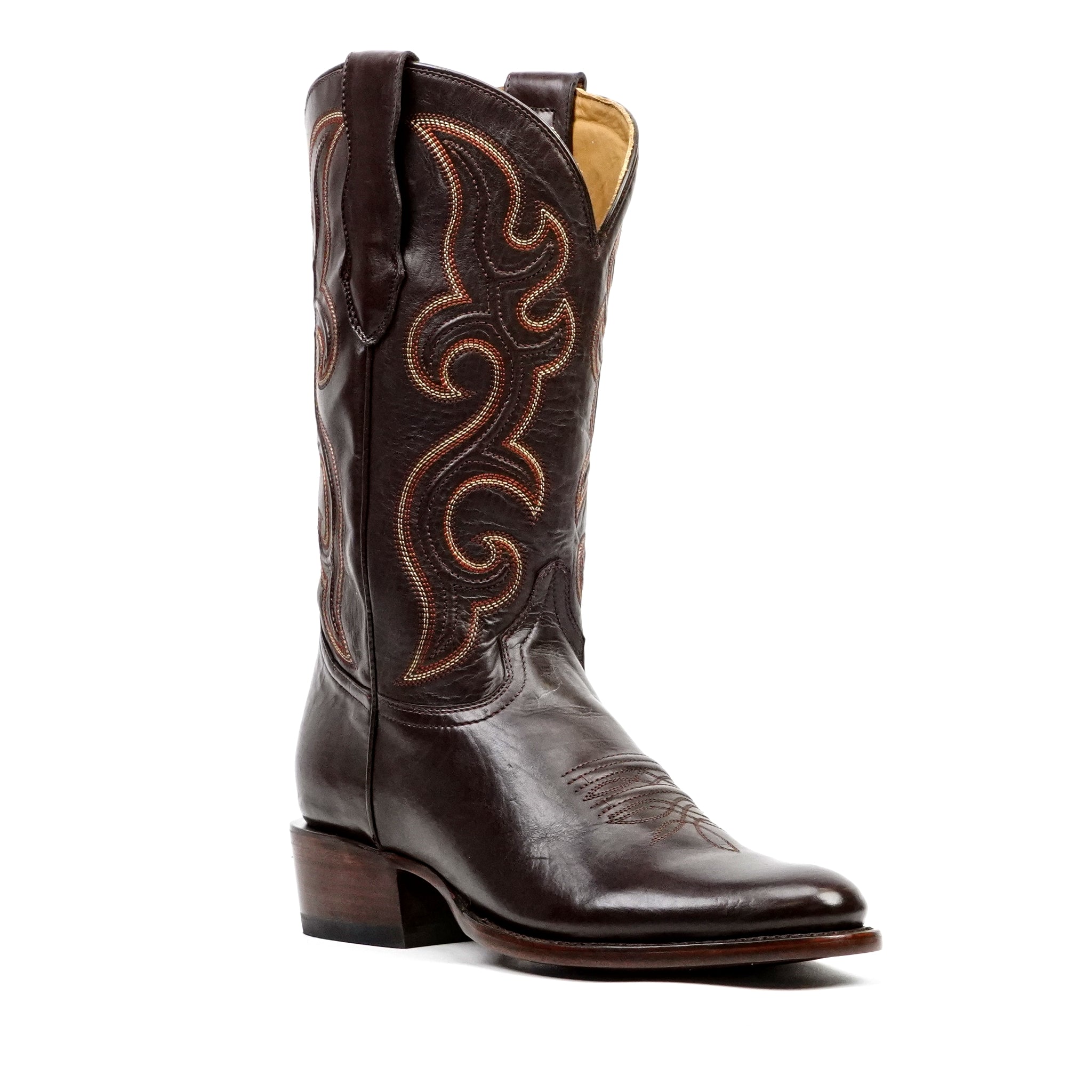 Boney Cowboy Boots - Clayton Chocolate - Roper Toe