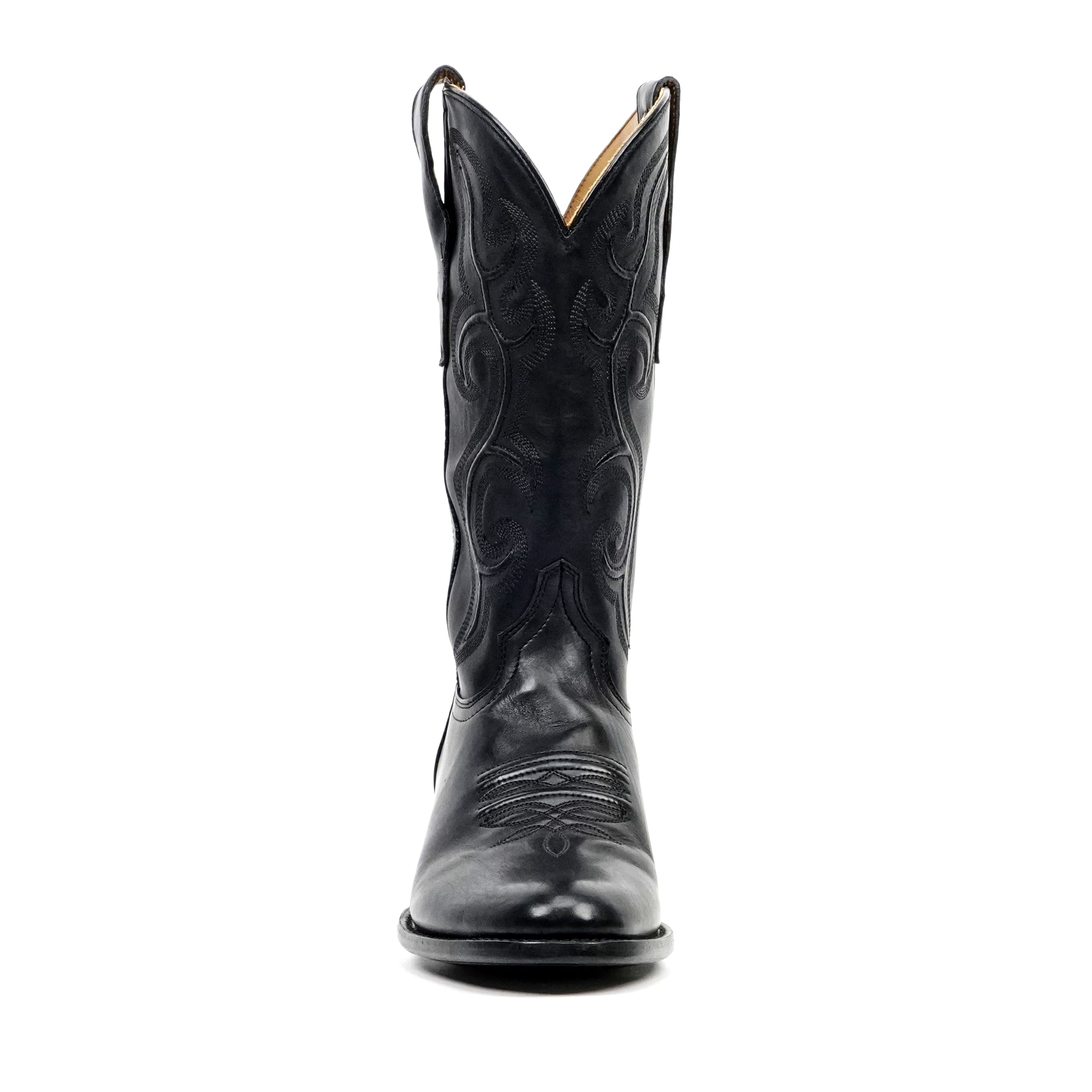 Boney Cowboy Boots - Clayton Black - Roper Toe (TS203)