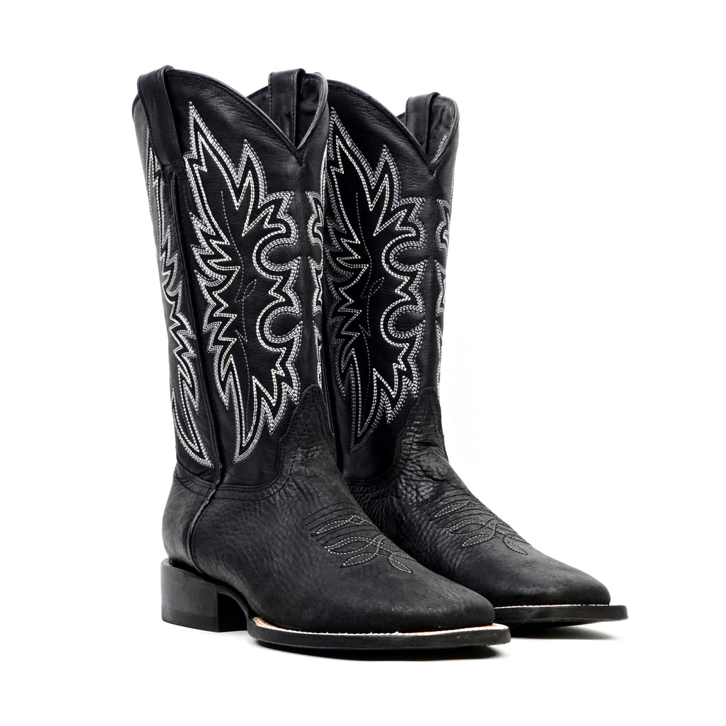 Botas vaqueras Cheyenne negras - Punta cuadrada (E29)
