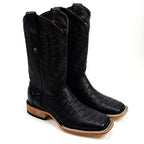 Rhodes Caiman Belly Boots - Navy Blue - Square Toe (LM10)