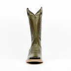 Botas Cowboy Cleyton Olive - Punta Cuadrada (E944)