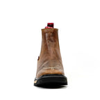 Rustic Honey Double Density Sole Ankle Boots - Square Toe (E1200)