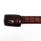 Exotic Full Quilt Alligator Belt - Espresso Brown (C-001)
