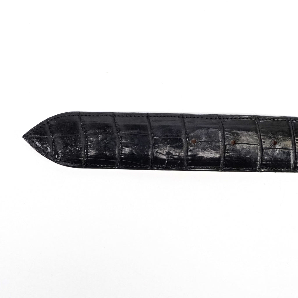 Exotic Full Quilt Alligator Belt - Black (C-001)