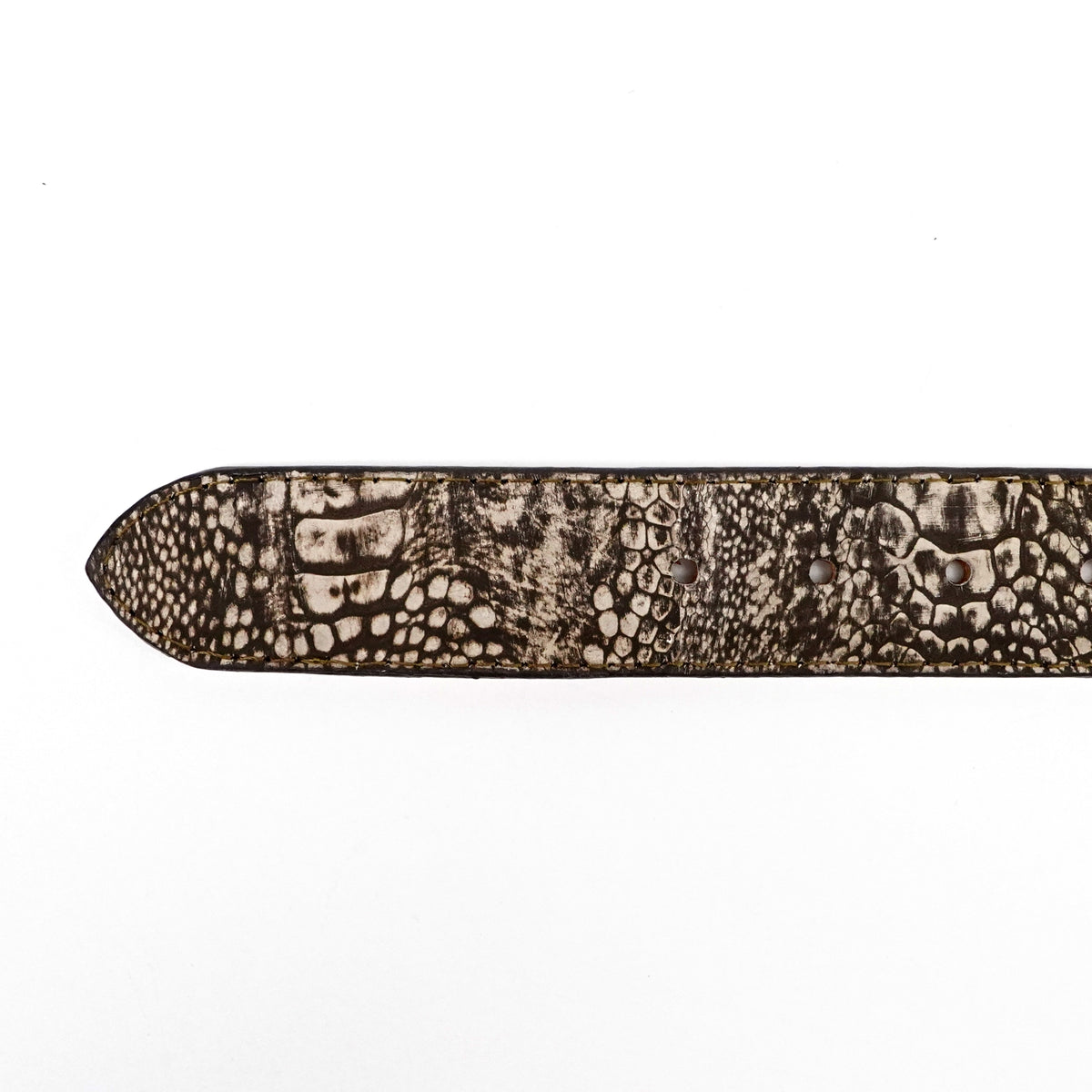 Exotic Ostrich Leg Belt - Orix (C-028)