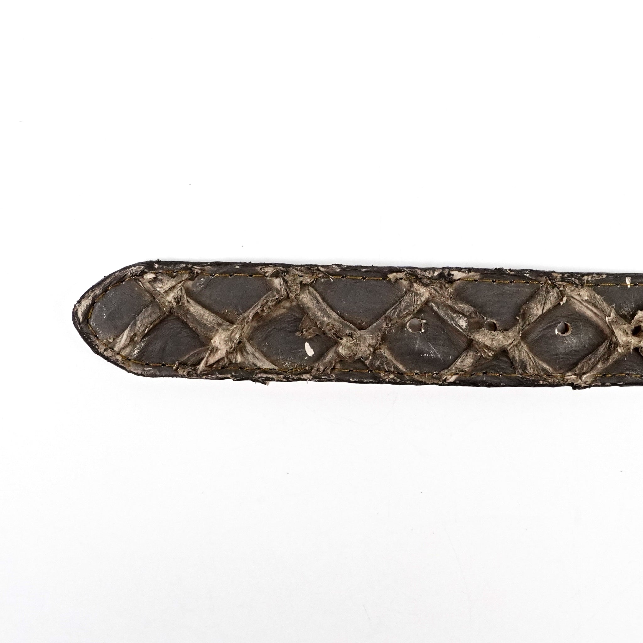 Cinturón exótico Pirarucú Full Quilt - Taupe Visón (C-028)