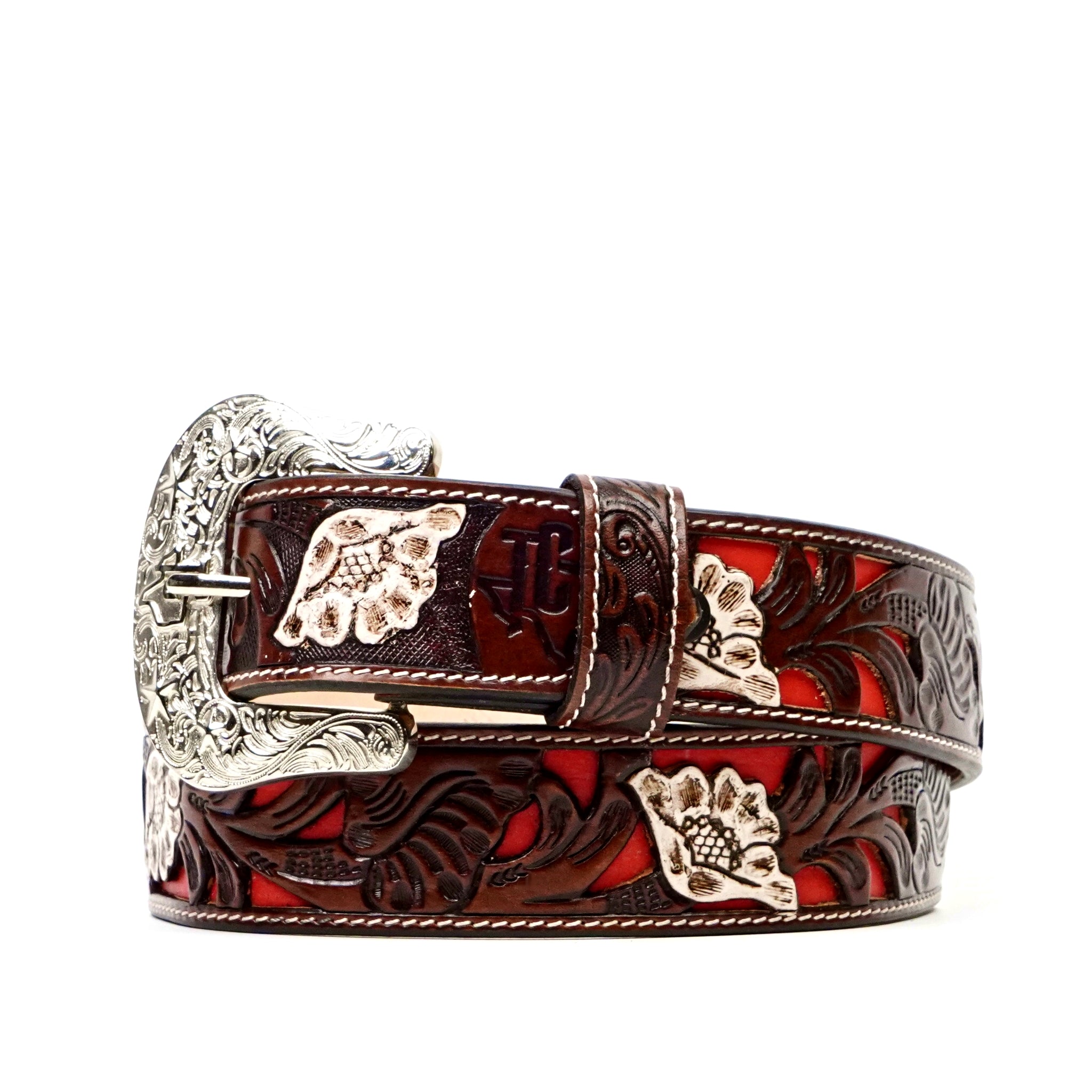 Hand-Tooled Leather Belt (MOD6)